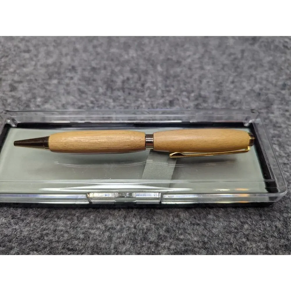 Slimline Twist Pen Gold‎ finish Black Limba Body Hand Turned Pen